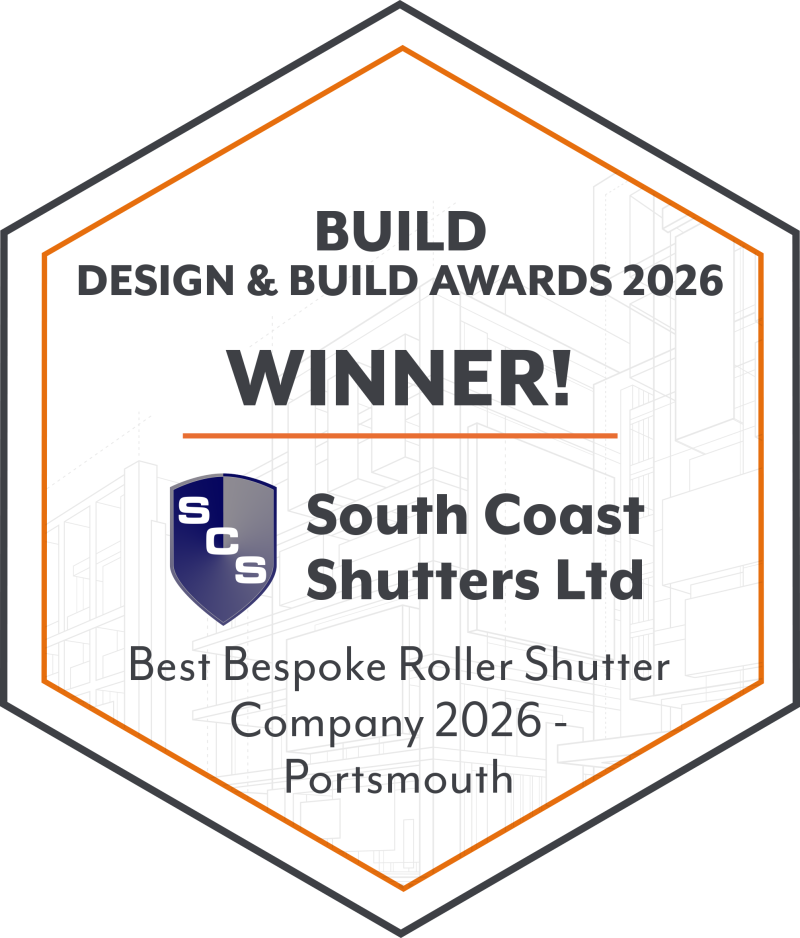 AIM Oct26080 South Coast Shutters Ltd Design & Build Awards 2026 Winners Badge bespoke
